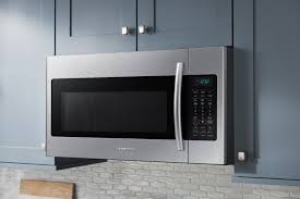 Tighten the bolts to secure the bracket in place. Best Buy Samsung 1 8 Cu Ft Over The Range Fingerprint Resistant Microwave With Sensor Cooking Stainless Steel Fingerprint Resistant Stainless Steel Me18h704sfs