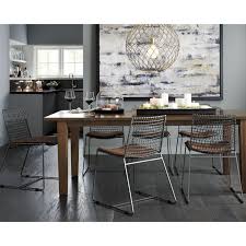 Your dining room table is meant to last for years in your home, through holiday dinners, celebrations and cozy meals with family. Basque Honey 82 Dining Table Crate And Barrel Metal Dining Chairs Dining Table Dining
