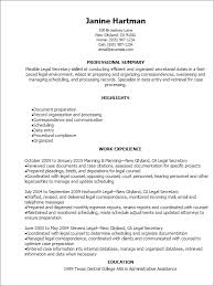 Legal Secretary Resume Template Best Design Tips Myperfectresume