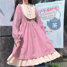 Shop with afterpay on eligible items. Buy Fall Winter Women Lolita Dress Ruffled Collar Pink Navy Blue Gothic Princess Dress Cute Kawaii Ruffles Dress At Affordable Prices Free Shipping Real Reviews With Photos Joom