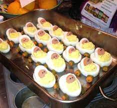 44 Rare Halloween Baby Shower Ideas To Take Inspirations From Eggs For Baby Baby Shower Food Halloween Baby Shower