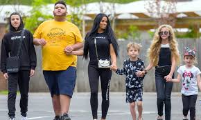 Katie price and carl woods out with their dogs in essex 01/14/2021. Katie Price Beams As She Heads Out For A Walk With All Five Children Daily Mail Online