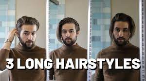 3 Long And Mediuim Hairstyles For Men Easy Hairstyles For Mens Hair Youtube Easy Hairstyles Hair Styles Mens Hairstyles