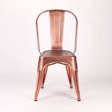 Vintage Tolix Style Metal Copper Industrial Dining Chair V2 Beautifully Designed Our Furniture Ac Industrial Dining Chairs Dining Chairs Metal Dining Chairs