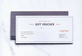 Gift Voucher Design For Ripples Restaurants Gift Voucher Design Voucher Design Gift Vouchers