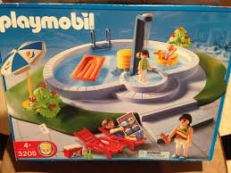 Playmobil 3205 Swimming Pool Summer Vacation Retired Rare Nisb Piscina
