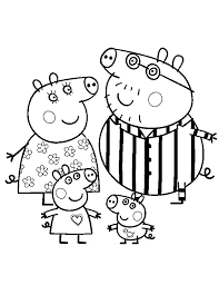 Peppa Pig Peppa Pig Coloring Pages Peppa Pig Colouring Peppa Pig Family