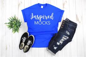 Gildan 500 Royal Blue Tshirt Mockup Shirt Mockup Gildan Mockup Tee Mock Up Summer Mockup F Blue Tshirt Shirt Mockup Tees