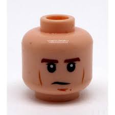 LEGO Light Flesh Han Solo Minifigure Head (Recessed Solid Stud) (3626