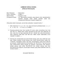 Check spelling or type a new query. Lks Tugas Kelompok Matematika Sma Xi Program Linear