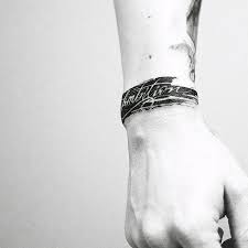 By Dominikthewho Armband Bracelet Blackwork Forearm Band Tattoos Arm Band Tattoo Wrist Band Tattoo