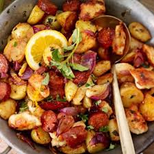 Hahnchen Chorizo Pfanne Rezept Lecker Fleisch Gerichte Rezepte Kochrezepte
