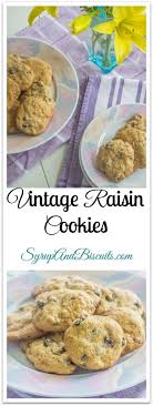 This recipe is a vegan version of classic oatmeal raisin cookies, just like mom recipe variations. Vintage Raisin Cookies Syrup And Biscuits