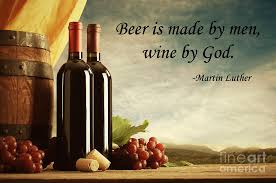 Making the world happier, one beer at a time. Wine God Quote Photograph By John Lehman