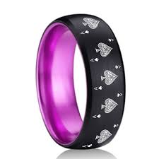 Black Ace Of Spades Ring Ace Of Spades Ring Poker Ring Blackjack Ring Casino Ring Joker Ring Joker Card Suit Ring Poker Wedding Ring Black Poker Ring Card Suit Wedding Band Black Wedding Rings Modern Ring
