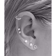 New Double Cartilage Piercing Best Friends Matching Ink Liked On Polyvore Featuring Jewelry Earri Pretty Ear Piercings Cute Ear Piercings Earings Piercings