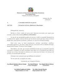Dominican republic visa can be obtained at the dominican consulates wordlwide , some countries do not require visa to enter the dominican republic. Ministerio De Educacion De La Republica Dominicana Liceo Ruben Dario Esfuerzo Formacion Y Discipli Carta De Invitacion Ministerio De Educacion Invitaciones