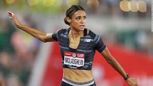 She edged out dalilah muhammad, who won silver to make it a u.s. Sydney Mclaughlin Obliterates Women S 400m Hurdles World Record In A Day Of Record Heat Cnn