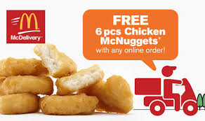 Promo potongan rp35.000 dengan mandiri promosi ini berlaku untuk seluruh produk di mcdelivery dan hanya berlaku bagi pembelian melalui. Mcdonald S Mcdelivery Free 6pcs Chicken Mcnuggets Promo From 1 Jul 2016