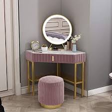 Yan Qing Shop Nordic Corner Dressing Table Modern Minimalist Bedroom Corner Corner Dressi In 2020 Dressing Table Modern Modern Minimalist Bedroom Dressing Table Colour