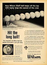 1962 Ad Wilson Staff Golf Balls Tee X2f Liquid Center Original Adver The Originals Vintage Advertisements Vintage Ads
