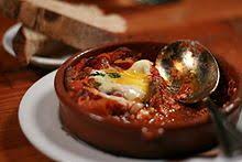 Shakshouka Delicious Means A Mixture In Arabic Slang Popular Israeli Dish I E Chakchouka Also From Leshakshek To Shake With Images Shakshuka Libyan Food Eat