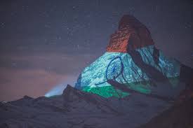 Even though zermatt is located in the mountains in summer it still has a nice average temperature of around 22 degrees celsius (71.5 degrees fahrenheit). Zermatt Matterhorn On Twitter The Indian Flag On The Matterhorn Switzerland S Landmark Is Intended To Express Our Solidarity And Give Hope And Strength To All Indians Hope Zermatt Matterhorn Https T Co Qfjikuznse Myswitzerlandin