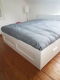 Bettgestell hoch mit 4 schubladen 180x200 cm. Bettgestell Brimnes 180 X 200 Von Ikea Kaufen Auf Ricardo