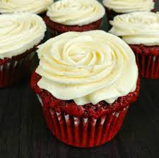 Eggless Red Velvet Cupcakes With White Chocolate Frosting Recipe Eggless Desserts White Chocolate Frosting Recipe White Chocolate Frosting