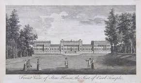 Front View of Stow House, the Seat of Earl Temple