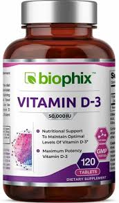 Dietary supplements dietary supplements can contain vitamins d2 or d3. Biophix Vitamin D3 Supplement 50000 Iu 120 Tabs For Sale Online Ebay