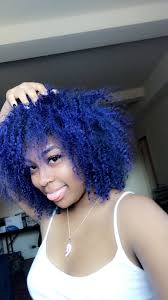 If your hair is the same color all over, please just provide one sample. Xclusivejay Natural Hair Styles Blue Natural Hair Hair Inspiration Color