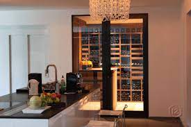 Étagères à bouteilles de vin. Cave A Vin Dans La Cuisine Wenge Luxembourg 2010 Cave A Vin Cave A Vin Moderne Cave A Vin Encastrable