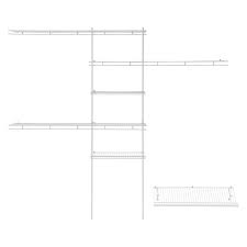 D for even more capacity. Closetmaid Closet Organizer Kit With Wire Shoe Shelf 5 To 8 White Walmart Com Walmart Com