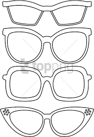 This drawing was made at internet users' disposal on 07 february 2106. Free Png Sunglasses Coloring Page Png Image With Transparent Eyeglass Coloring Pages Clipart Large Size Png Image Pikpng