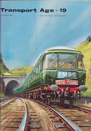 British Transport Commission Transport Age No 19 October 1961 Trans Pennine Dmu Illustration By Laurence Bagley Train Posters Train Art Railway Posters