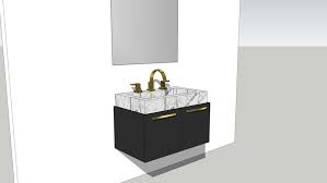 At the home depot, you can design a custom bathroom vanity with the size, style, color and options you want. Modern Floating Bathroom Vanity 3d Warehouse