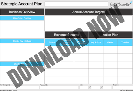 Strategic action plan template excel. The One Page Account Plan Template