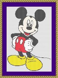 I've said future girlfriend as at the moment she is just a baby. Disney Cross Stitch Design Mickey Mouse Free Cross Stitch Patterns