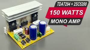Let's go to watch a video for making an amplifier using this circuit diagram. 150 Watts Mono Amplifier Board Diy With 2sc5200 2sa1943 Tda7294 Hindi Electro India Youtube