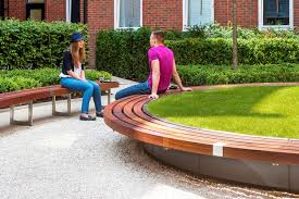 Contemporary Garden Bench Guy S St Thomas London Factory Street Furniture Wooden Steel Stainless Steel
