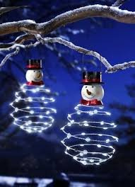 Solar Hangeleuchte Schneemann Weihnachtsdeko Aussen Weihnachtsdeko Draussen Weihnachtsdeko