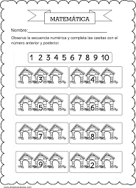 Lindas Caratulas Secuencias Numericas Secuencias Numericas Secuencias Numericas Para Ninos Numero Anterior Y Posterior