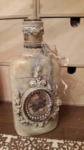 Pin By Greta Mcgraw On Dekupazh Decoupage Wine Bottle Art Crafts With Glass Jars Decorative Glass Jars