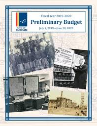 City Of Durham Fy 2019 20 Proposed Budget By City Of Durham