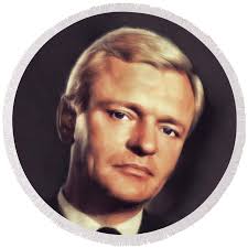 Peter Van Eyck, Vintage Actor Beach Towel by Esoterica Art Agency