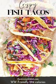 They were fresh, and the tortilla was for sure homemade. Crispy Fish Tacos The Skinnyish Dish
