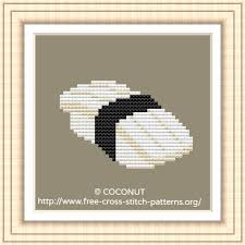 Other charts of sea creatures series here: Squid Ika Sushi Free And Easy Printable Cross Stitch Pattern Free Cross Stitch Pattern