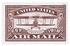 2018 First Class Forever Stamp Red Airmail Postage Stamp Art Forever Stamps First Class Stamp