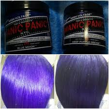 Manic Panic Blue Moon Deep Purple Dream Combination Hair Color Cream Semi Permanent Hair Color Manic Panic Blue Moon